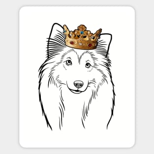 Shetland Sheepdog Dog King Queen Wearing Crown Magnet